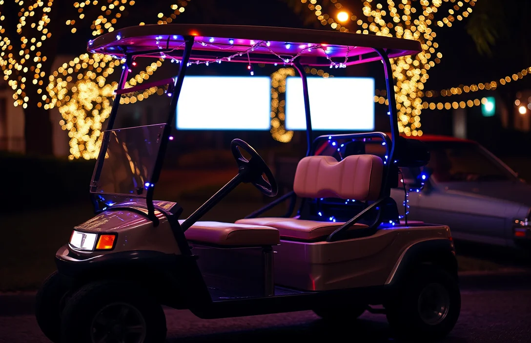 Benefits of Christmas Lights - how to put christmas lights on golf cart?