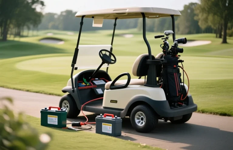 How to connect golf cart batteries?