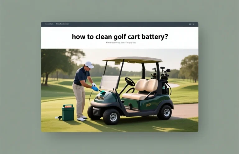 How to clean golf cart battery?
