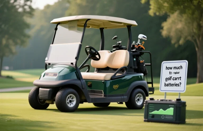 How much to replace golf cart batteries?