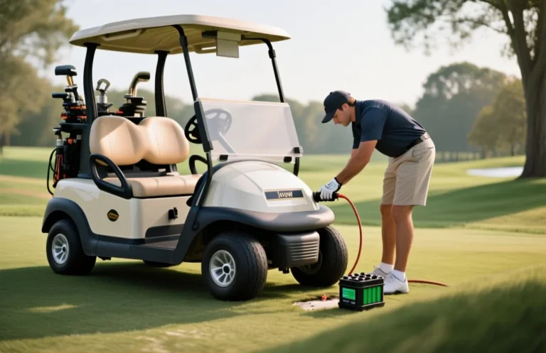 How to jump start a golf cart with dead batteries?
