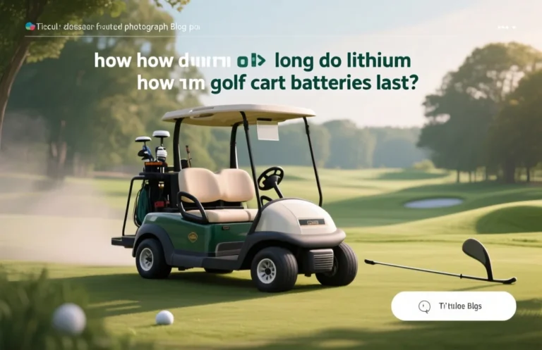 Lithium Golf Cart Battery Lifespan and Best Practices