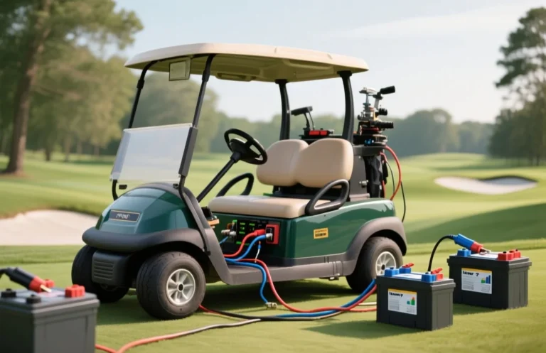 How to wire golf cart batteries?