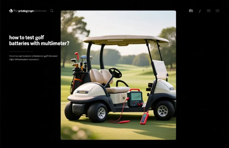 How to test golf cart batteries with multimeter?