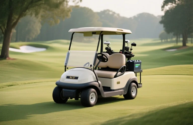 How much does a golf cart battery weigh?