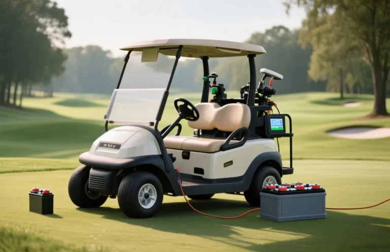 How to test batteries on a golf cart?