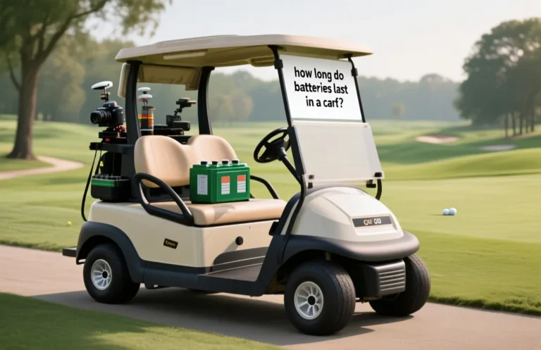 How long do batteries last in a golf cart?