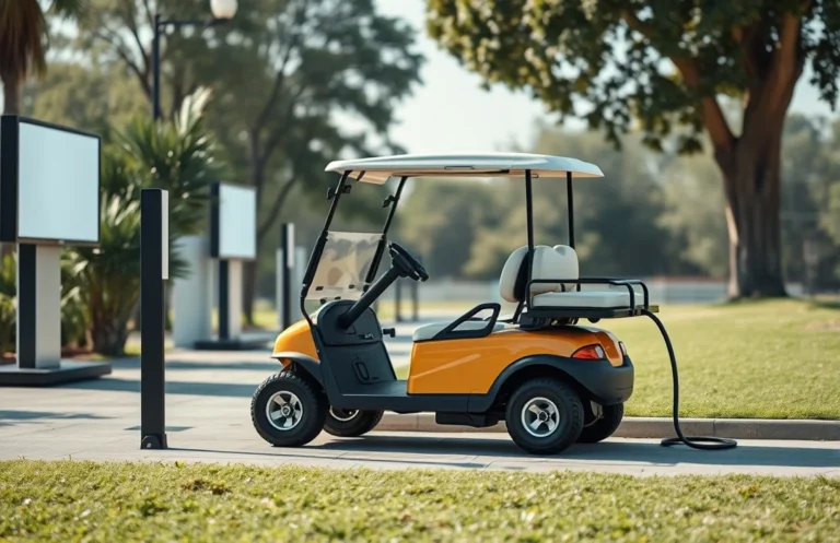 how to charge electric golf cart?