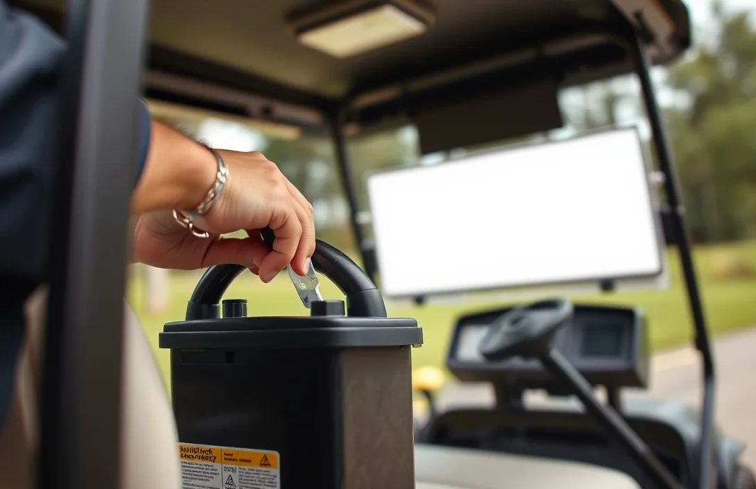 how to check a golf cart battery?