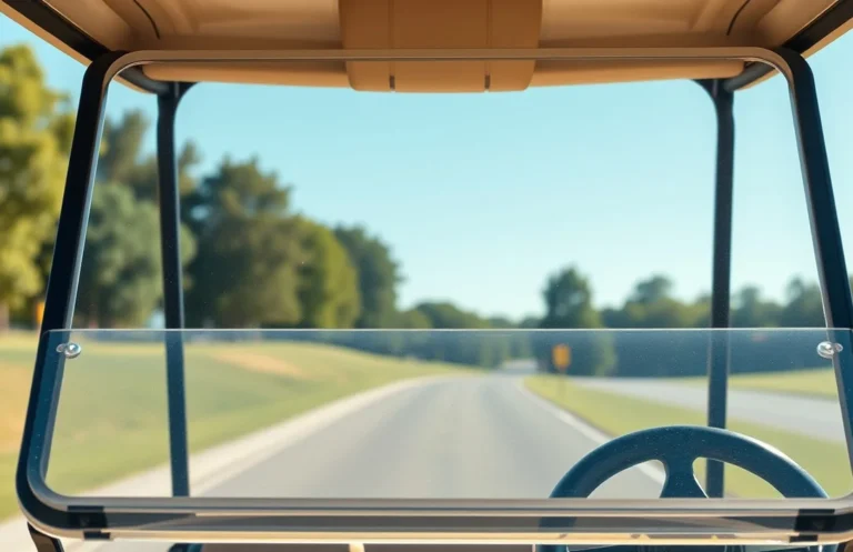 how to clean golf cart windshield?
