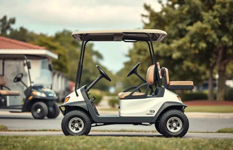 how to lift golf cart?