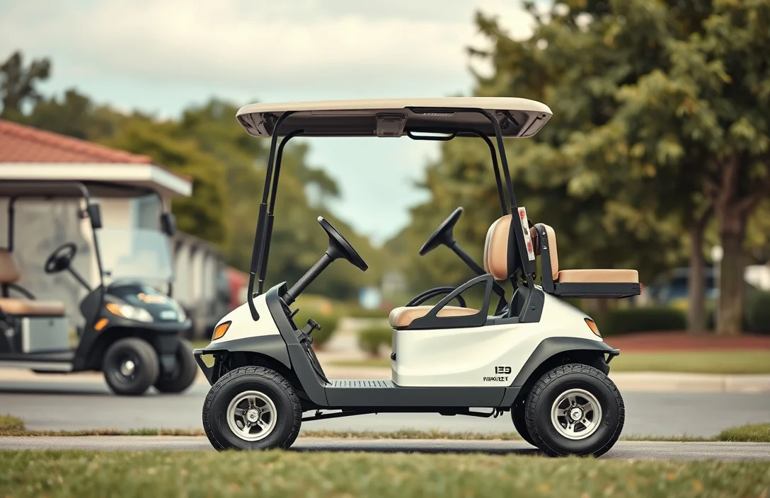how to lift golf cart?