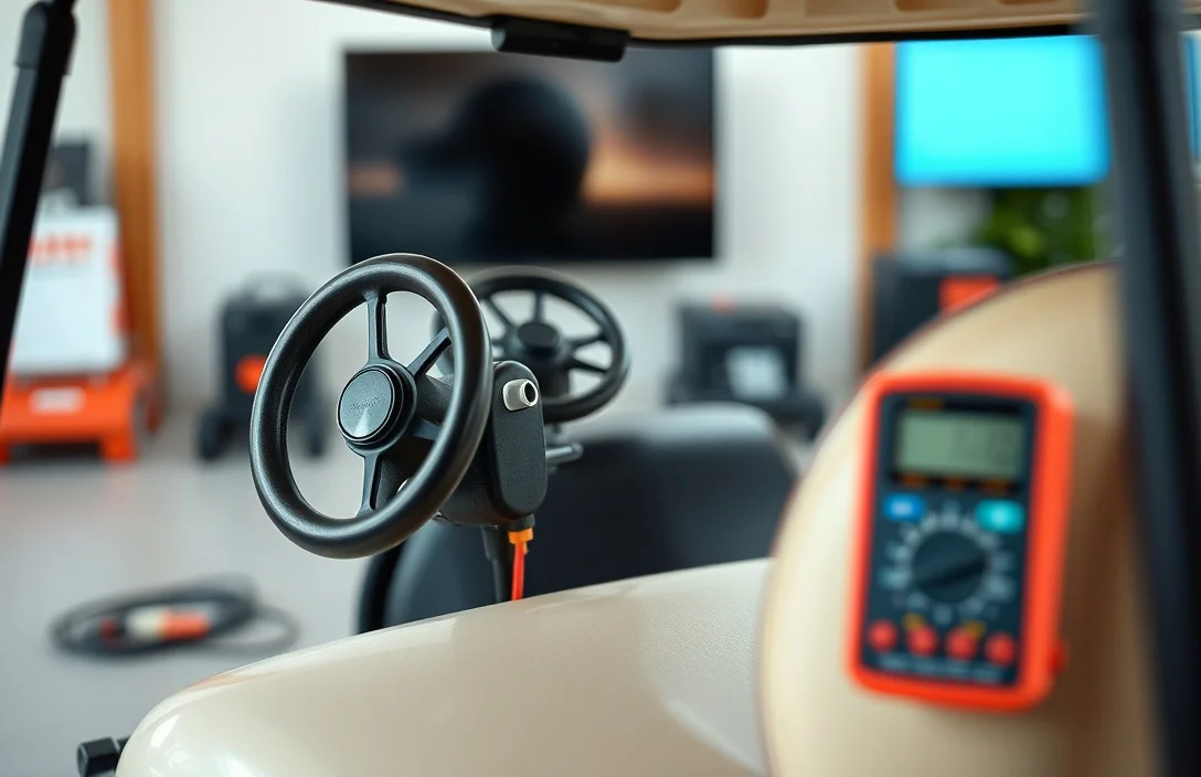 how to test golf cart motor with multimeter?