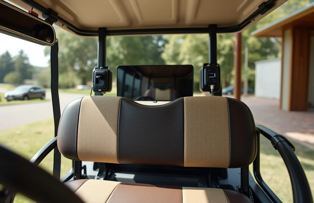 Integrating USB Charging Ports - how to reupholster a golf cart seat?