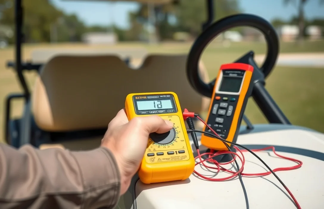 Measuring Resistance - how to test golf cart motor with multimeter?