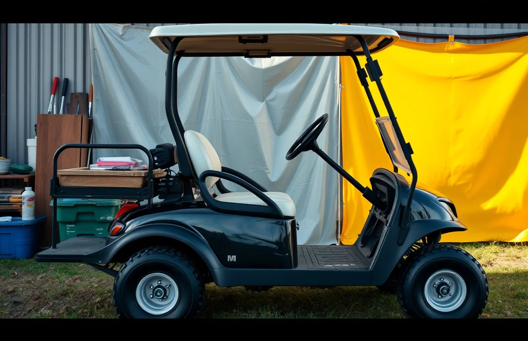 Required Materials - how to paint golf cart?