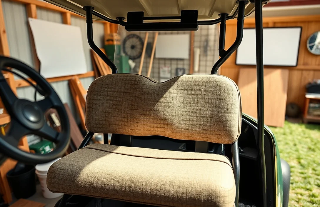 Step-by-Step Reupholstering Process - how to reupholster a golf cart seat?
