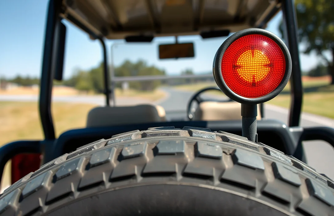 Tire Safety Signals - how much air in golf cart tires?